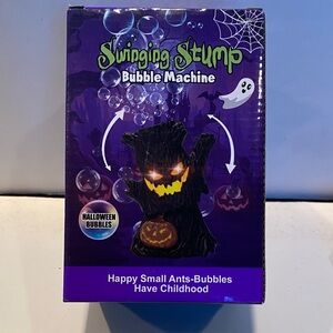 NIB Swinging Stump Bubble Machine